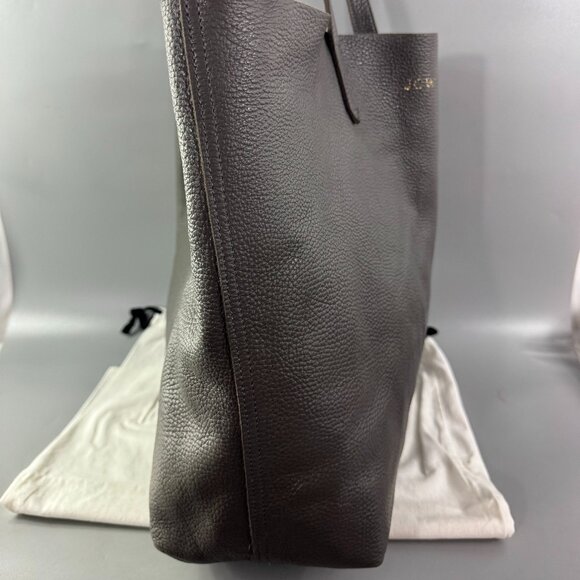 Cuyana Classic Leather Tote Bag Purse in Stone Gray - Picture 5 of 15